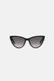 RC Cat-eye sunglasses SHINY BLACK VALD13-ID251