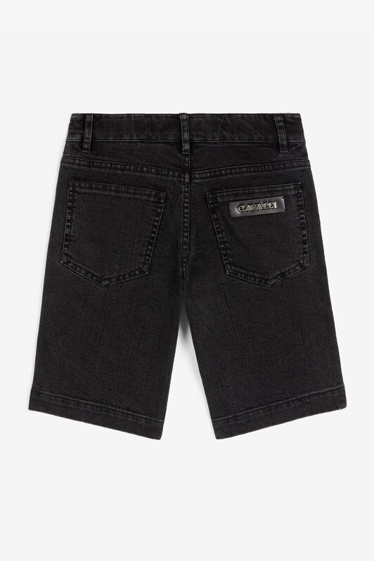JU Halbhohe Jeans Schwarz RJJ205-DS015