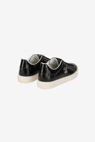 RC Baskets en cuir avec embossage croco BLACK SOS00L-PZ577