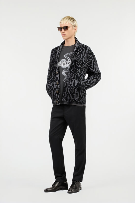 RC Animalier Jacquard Cardigan RC Animalier Jacquard Cardigan BLACK ROM90F-MSS30