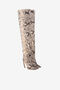 RC Python-embossed thigh-high boots ROCCIA QWS014-SE129