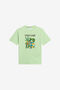 JU Light Green T-Shirt with Tropical Print JU Light Green T-Shirt with Tropical Print GREEN LETTUCE WJT62D-JD001