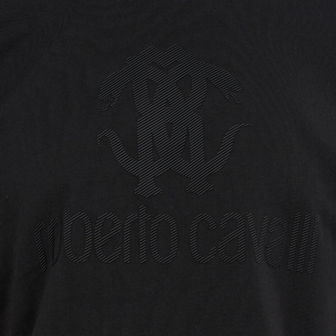 RC Schwarzes T-Shirt mit Monogram RC RC Schwarzes T-Shirt mit Monogram RC BLACK QOT60D-JD060