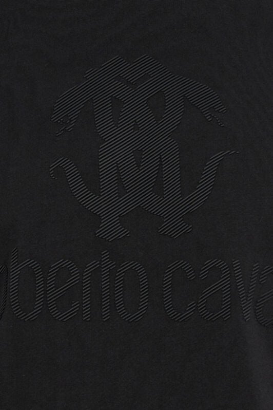 RC Schwarzes T-Shirt mit Monogram RC RC Schwarzes T-Shirt mit Monogram RC BLACK QOT60D-JD060