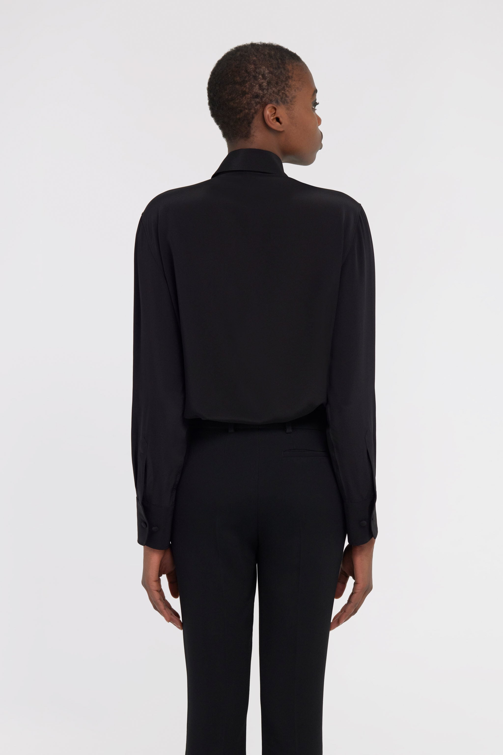 RC Shirt with lace Black SKR785-SY001