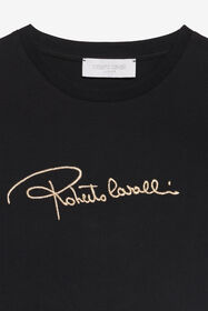 JU T-Shirt with Logo BLACK XJT60P-JD003