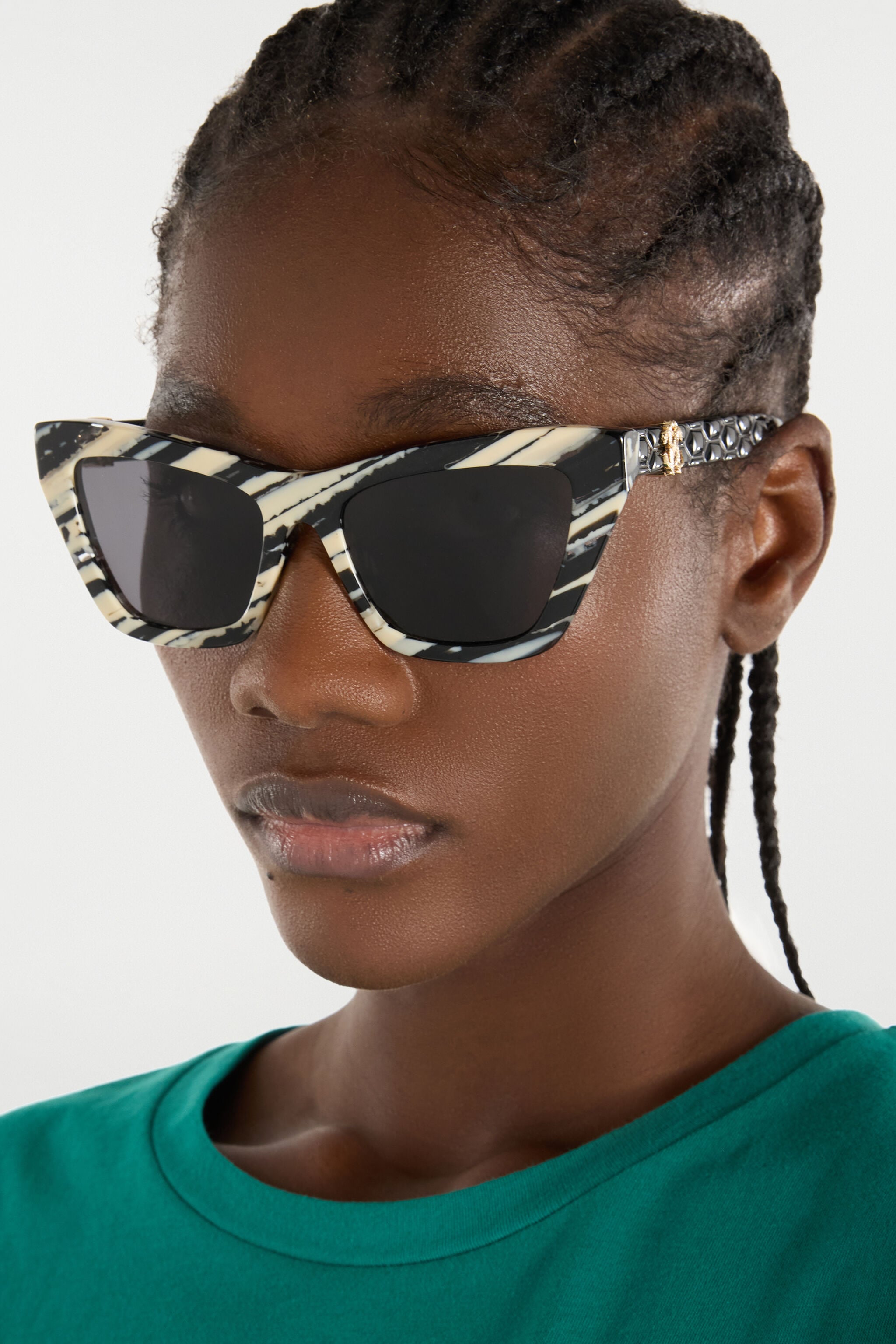 RC Sunglasses with smooth front and matelassè effect on temples RC Sunglasses with smooth front and matelassè effect on temples SHINY ANIMAL FANTASY UALD03-ID198