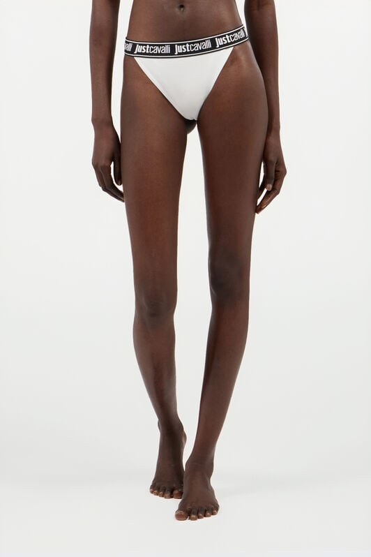 JC Confezione Da Due Slip Bianchi In Cotone Con Fascia Logo JC Confezione Da Due Slip Bianchi In Cotone Con Fascia Logo WHITE UFU004-UF201