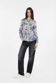 JC Stange Jungle Print Shirt NAVY UFT146-UF212