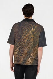 RC Jaguar Print Polo Shirt DARK GREEN/BLACK XNT64E-3HT31
