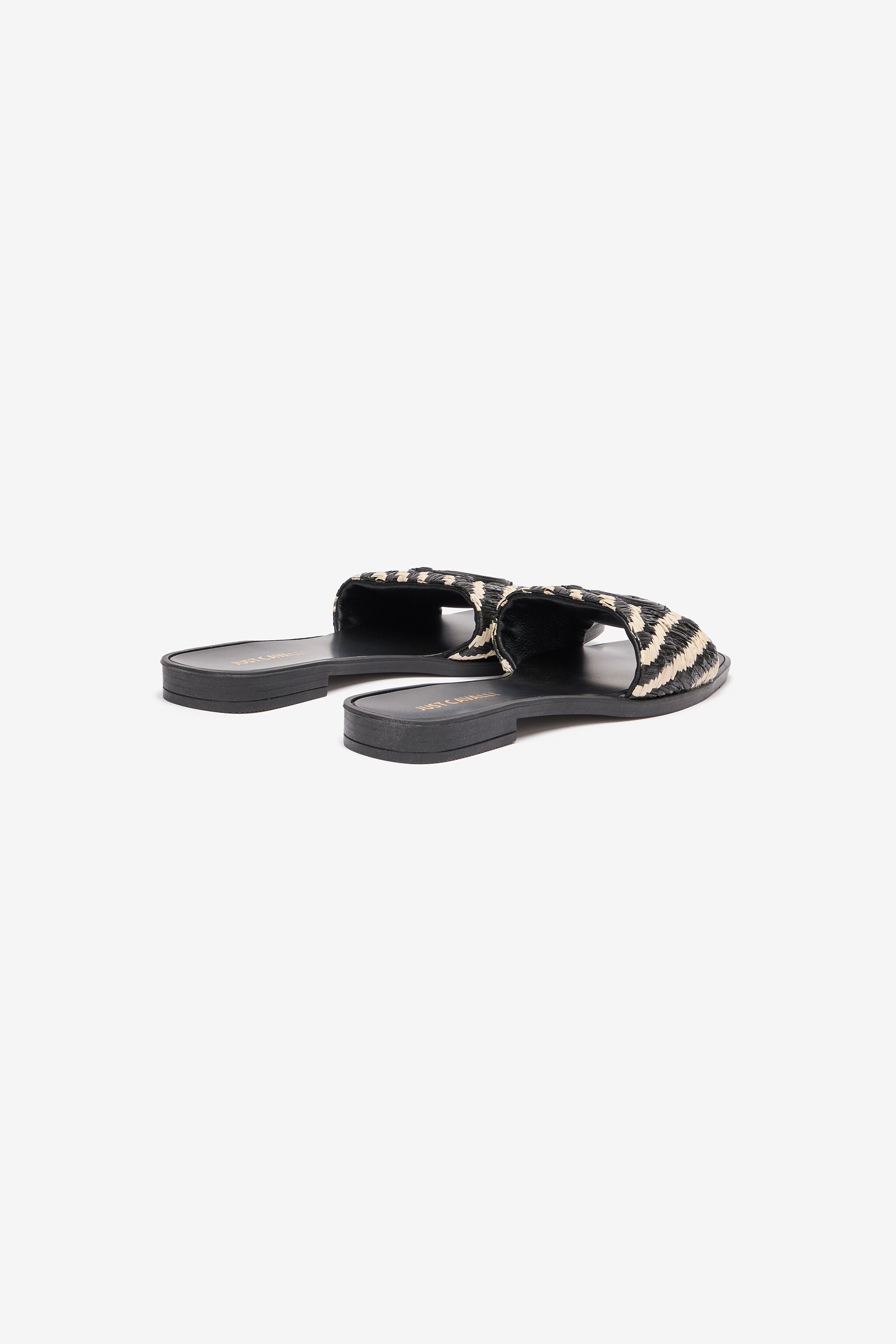 JC Sliders With Two-Tone Braided Band JC Sliders With Two-Tone Braided Band Light Brown UFS069-UF391