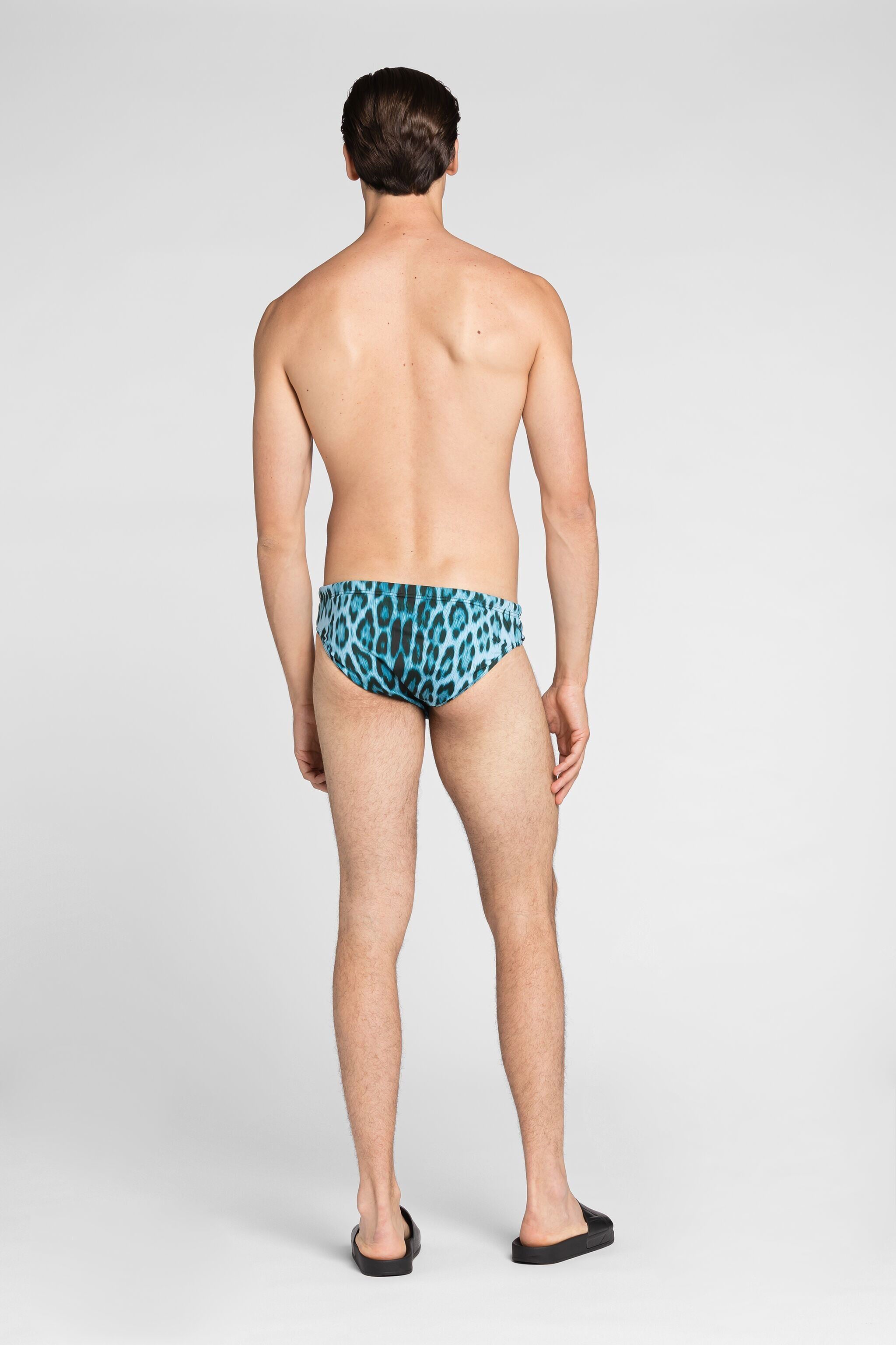 RC Badehose mit Jaguar-Print RC Badehose mit Jaguar-Print BLU QRH00E-LNF53