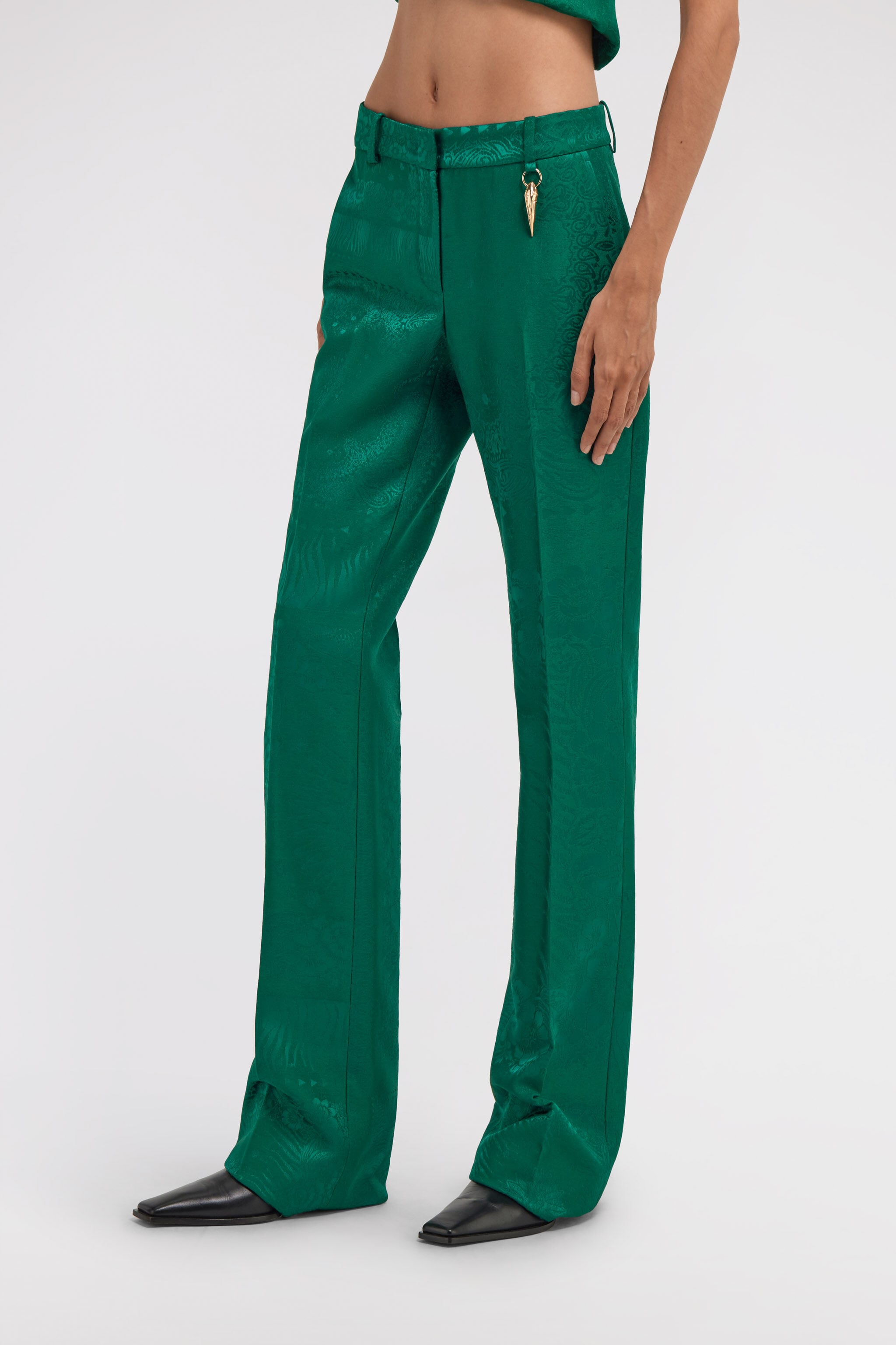 RC Pantalon Évasé Vert TKT207-TJ033