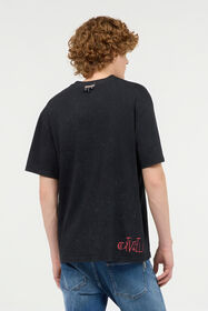 JC T-Shirt With JC Monogram Patch Black UFT032-UF052