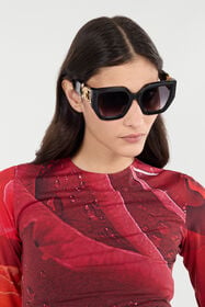 RC Sunglasses Roberto Cavalli Mirror Snake Collection Black SALD38-ID139
