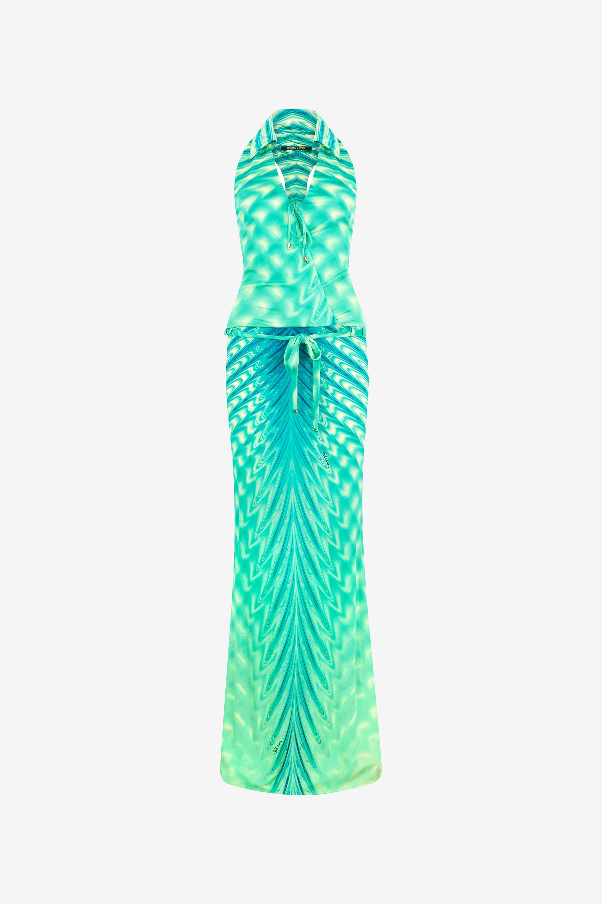 RC Langes Kleid Mit Print Optical Glass RC Langes Kleid Mit Print Optical Glass Hellgrün UKT105-JRN47