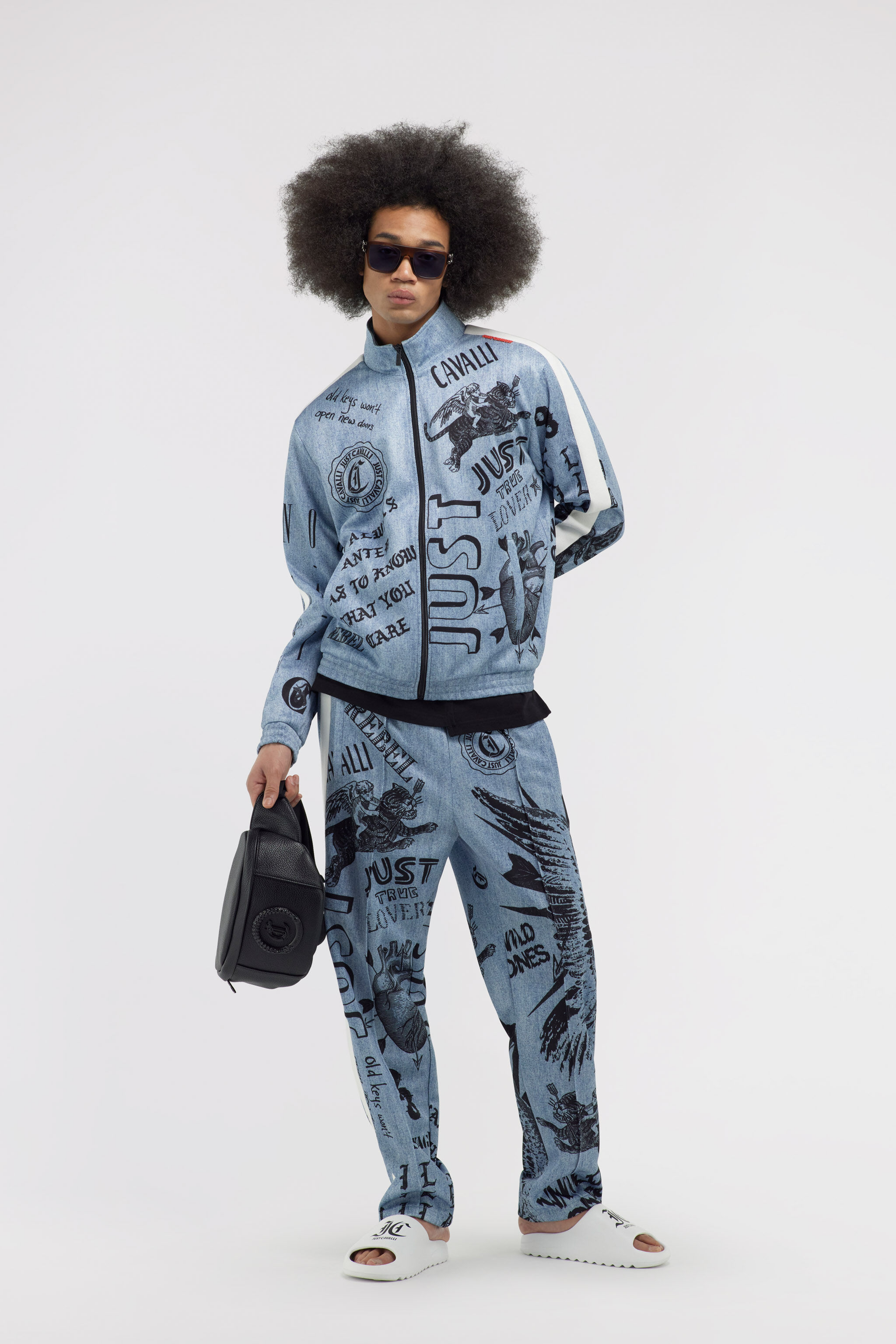 JC Just Cavalli sweatshirt JC Just Cavalli sweatshirt Blue SFT292-SF206