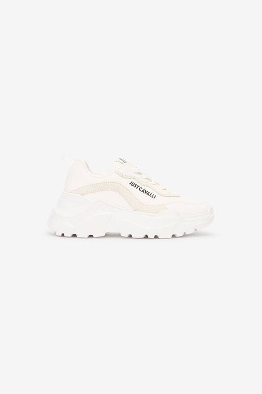 JC Sneakers Mit Profilsohle Und Logo JC Sneakers Mit Profilsohle Und Logo Weiß UFS037-UF359