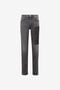RC Animalier Patchwork-Print Appliqué Straight-Leg Jeans RC Animalier Patchwork-Print Appliqué Straight-Leg Jeans Black ONJ241-DN009