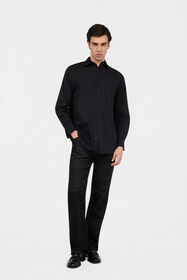 JC Black Cotton Shirt BLACK VFT218-VF365