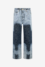 JC Straight Wide Leg Trousers Blue Washed Denim INDIGO VFJ050-VF259