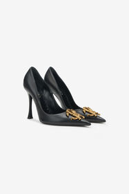 RC Pumps with Monogram Mirror Snake Черный SKS010-PZ200