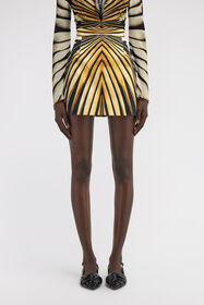 RC Ray Of Gold Print Skirt Gold TKJ302-DAM33