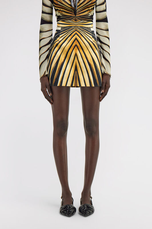 RC Ray Of Gold Print Skirt RC Ray Of Gold Print Skirt Gold TKJ302-DAM33