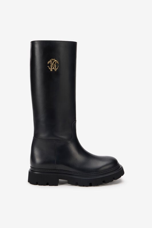 RC Black Boots With Gold Emblem RC Black Boots With Gold Emblem BLACK TOS00N-PZC15