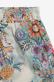 JC Shirt And Bermuda Set With Tropical Garden Print TROPICAL GARDEN WFT70R-CH028