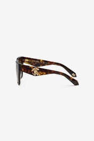RC Lunettes de soleil avec partie frontale large et féminine SHINY BROWN/YELLOW H UALD16-ID211