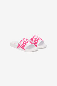 JC Mules Slip-On Blanches 003 BIANCO + 406 HOT Q61672-Q0575