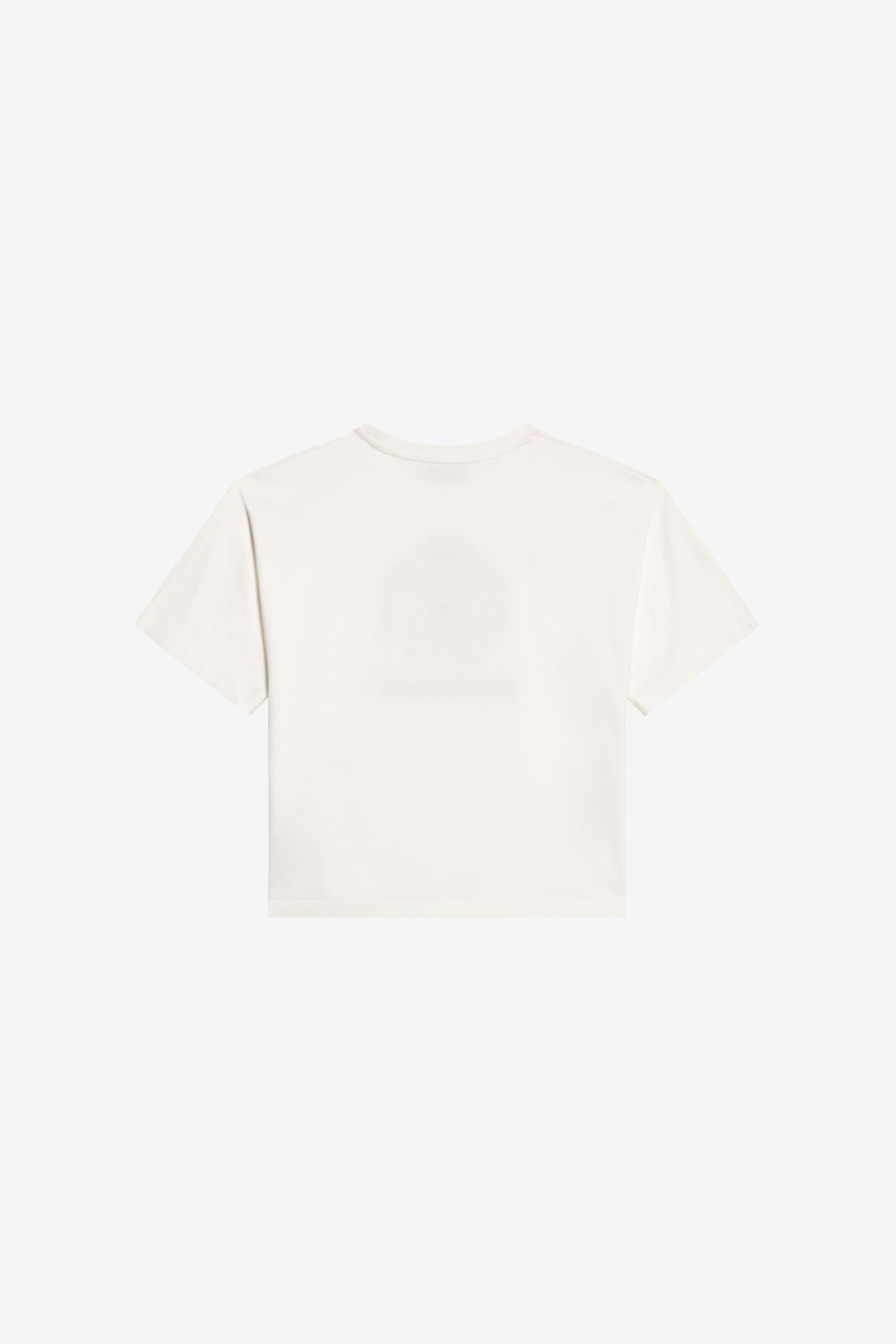 JU Cotton T-shirt with Logo IVORY XJT60T-JD018