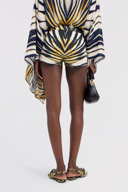 RC Ray Of Gold Print Denim Shorts RC Ray Of Gold Print Denim Shorts Gold TKJ204-DAM33