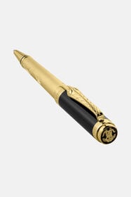 RC Roberto Cavalli Serpentine Ballpoint Pen GOLD BLACK VALG01-IG257