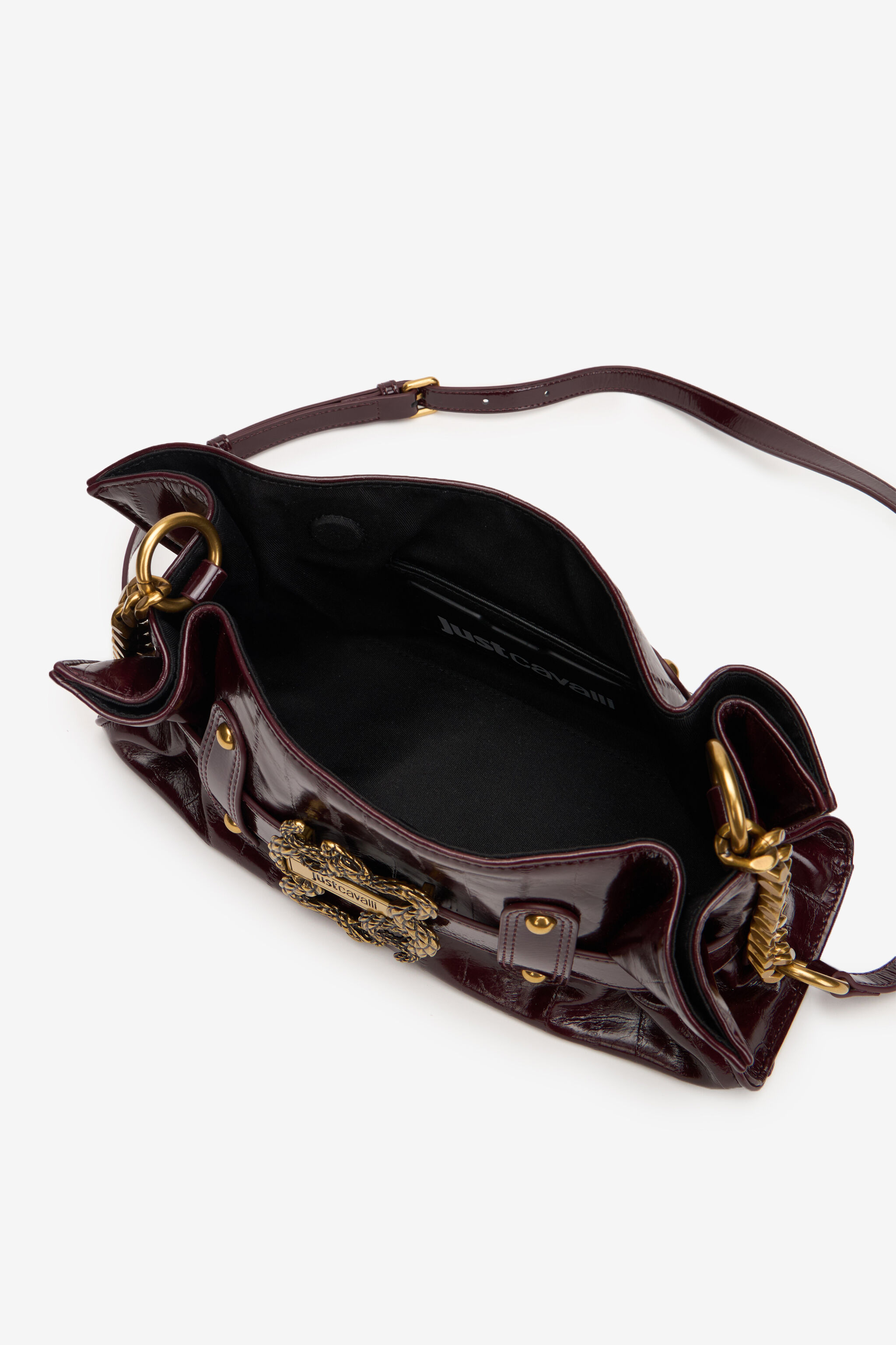 JC Shoulder Bag with Snake Detail JC Shoulder Bag with Snake Detail CORDOVAN XFB031-XF467