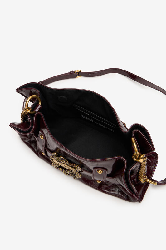 JC Shoulder Bag with Snake Detail JC Shoulder Bag with Snake Detail CORDOVAN XFB031-XF467