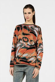 RC Butterfly Print Sweater BLACK/MULTICOLOR XQM605-MI017