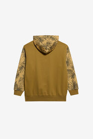 JU Tiger Graphic Print Kids Sweatshirt KHAKY TJT66G-CF050