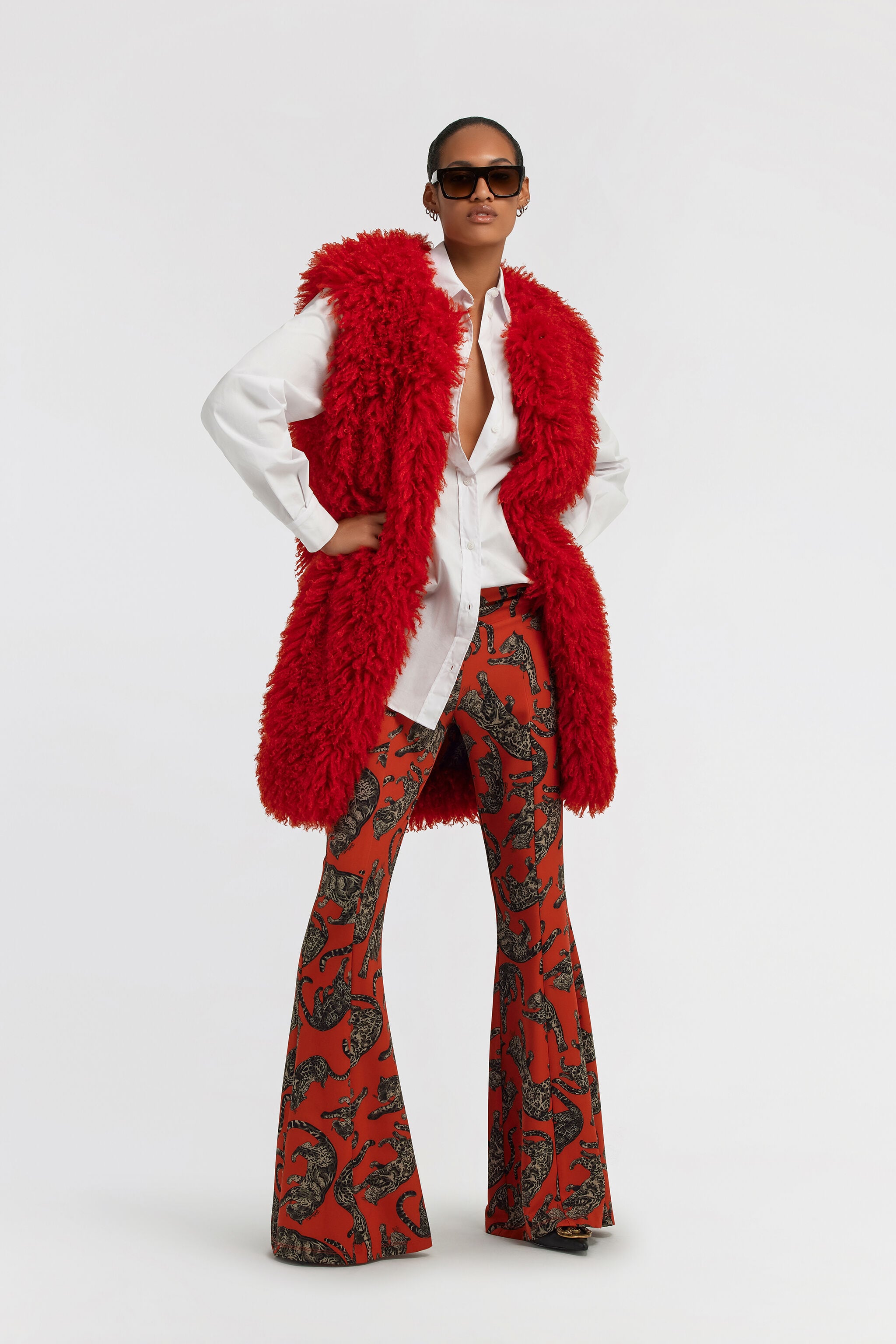 JC Just Cavalli Pants JC Just Cavalli Pants Red TFT088-TF118
