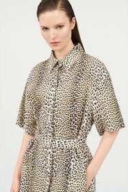 RC Pop Jaguar Print Mini Dress YELLOW/BLACK WQT126-OXR30