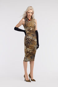 RC Jaguar Skin print dress Hellbraun SKT159-LNG34