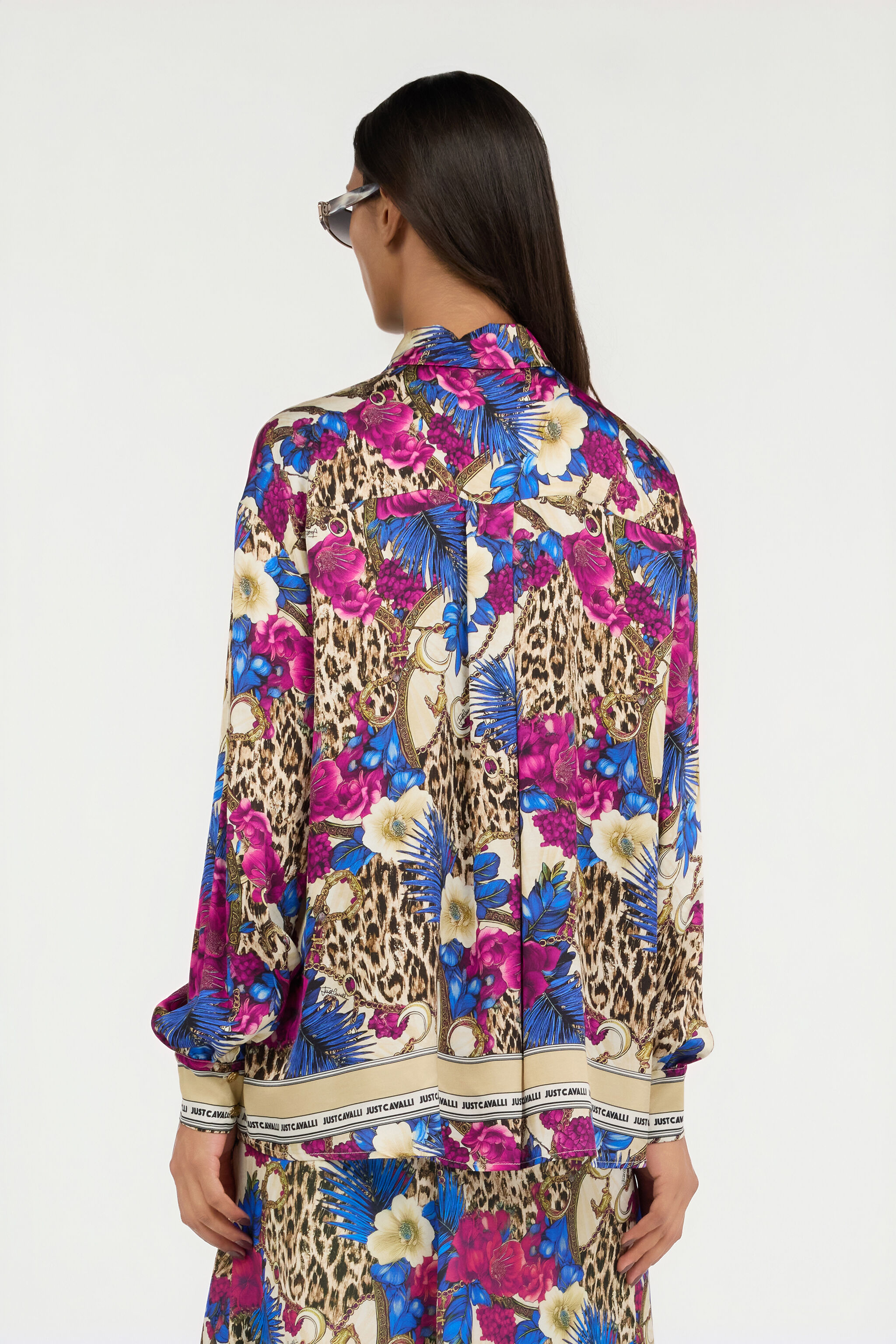 JC Flower Leopard Print Shirt JC Flower Leopard Print Shirt 700 BEIGE + 343 CILI VFT226-VF373