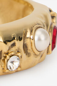 RC Bracciale Oro RUBY/AQUAMARIN/IVORY WQG019-AM127