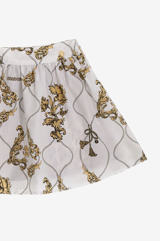 JU Printed skirt JU Printed skirt White SJT301-4FI69
