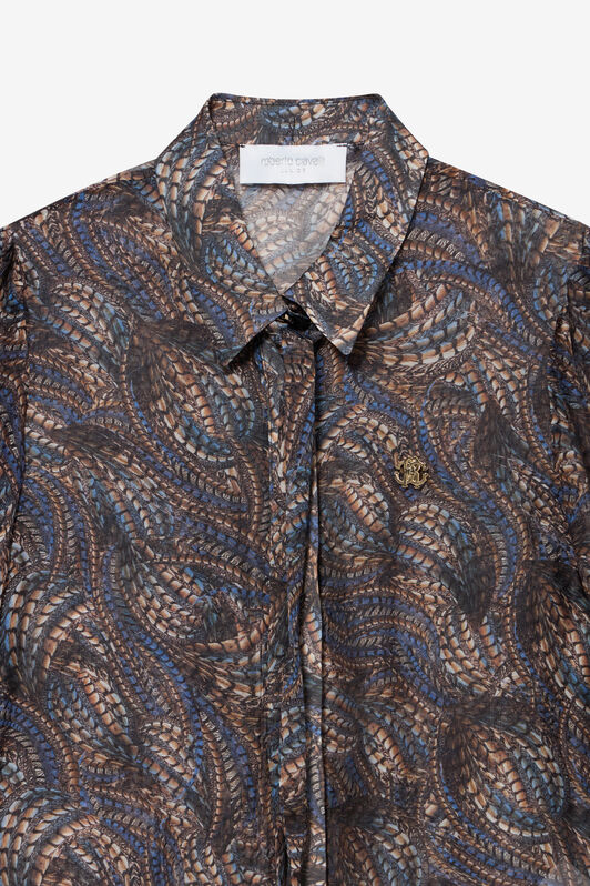 JU Camicia in seta con stampa Python JU Camicia in seta con stampa Python FAGIANEL.C XJT70J-CTS67
