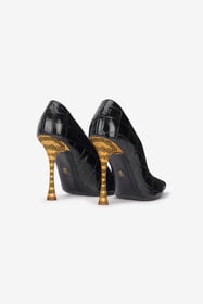 RC Crocodile Scale-Effect Pumps Black VKS220-PZ579