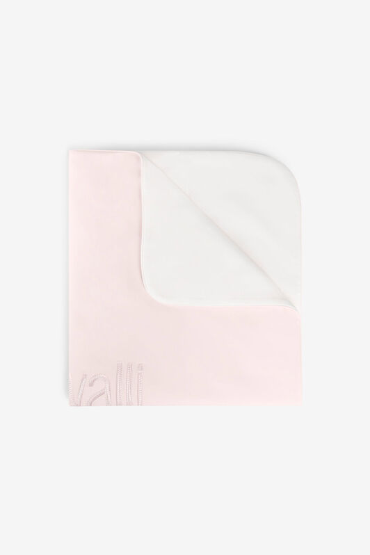 JU Logo-Embroidered Baby Blanket Pink OJT823-ISA2J
