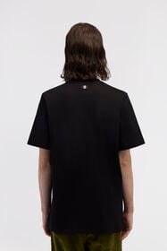 RC Schwarzes T-Shirt Mit Monogram RC Stickerei Schwarz SRT61A-JD060