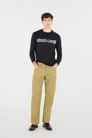 RC Pantaloni Cinque Tasche Stampa Pitone Marrone chiaro URJ206-4NN53